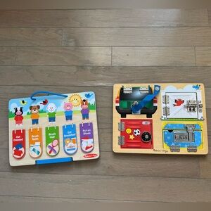Melissa & Doug Colorful Latches & Routine Boards